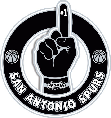 Number One Hand San Antonio Spurs logo iron on paper